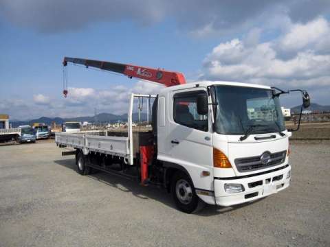 HINO Ranger Truck (With 5 Steps Of Cranes) ADG-FD7JPWA 2005 43,617km