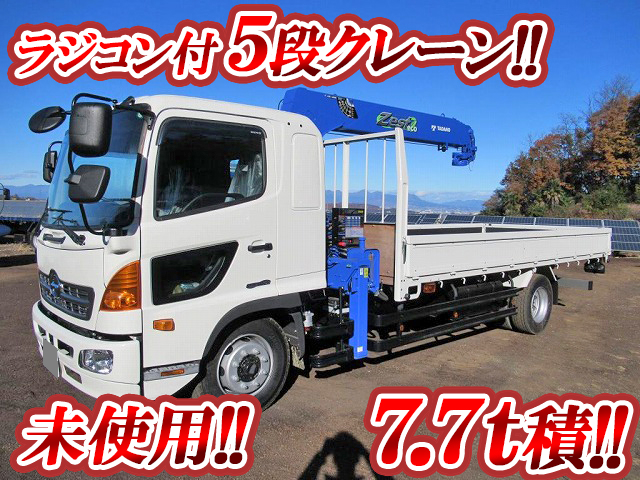 HINO Ranger Truck (With 5 Steps Of Cranes) QKG-FE7JLAA 2017 1,400km