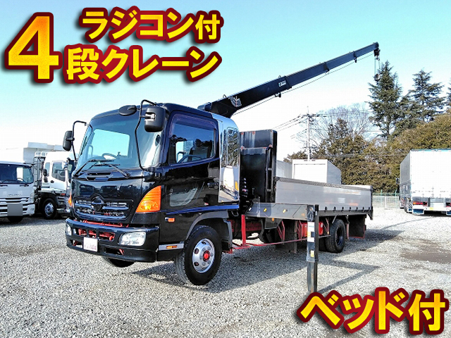 HINO Ranger Truck (With 4 Steps Of Cranes) BDG-FD8JLWA 2008 660,853km