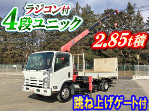 ISUZU Elf Truck (With 4 Steps Of Unic Cranes) BDG-NPR85AR 2008 298,221km_1