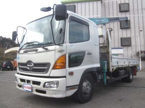 HINO Ranger Truck (With 3 Steps Of Cranes) ADG-FD7JLWA 2006 223,930km