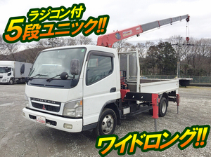 MITSUBISHI FUSO Canter Truck (With 5 Steps Of Unic Cranes) KK-FE83EEN 2004 154,341km_1