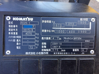 KOMATSU Others Forklift FE25-1 2015 275h_13