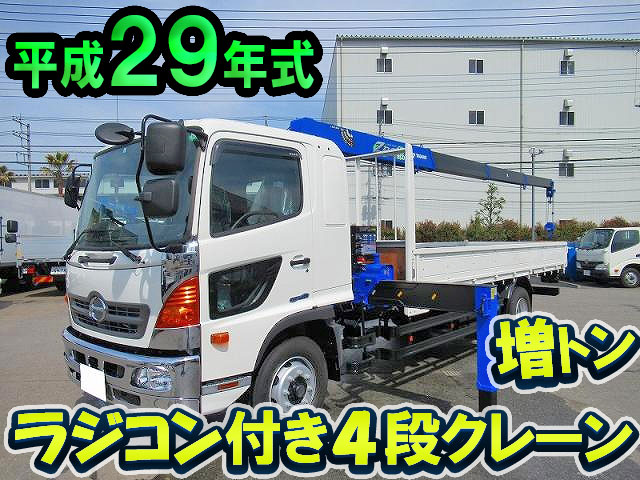 HINO Ranger Truck (With 4 Steps Of Cranes) QKG-FE7JLAA 2017 1,000km
