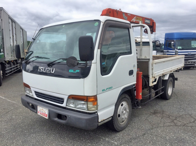 ISUZU Elf Truck (With 3 Steps Of Unic Cranes) KC-NPR71GR 1997 130,583km