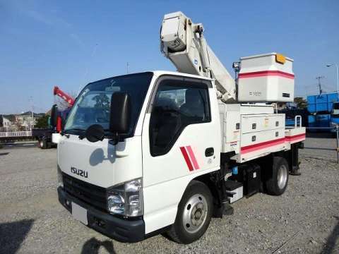 ISUZU Elf Cherry Picker BKG-NKR85AN 2007 65,348km