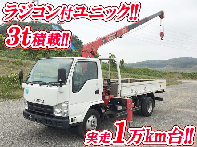 ISUZU Elf Truck (With 3 Steps Of Unic Cranes) TKG-NKR85R 2014 19,019km