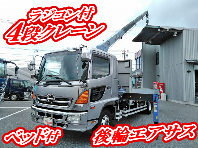 HINO Ranger Truck (With 4 Steps Of Cranes) BDG-FD8JLWG 2008 564,297km