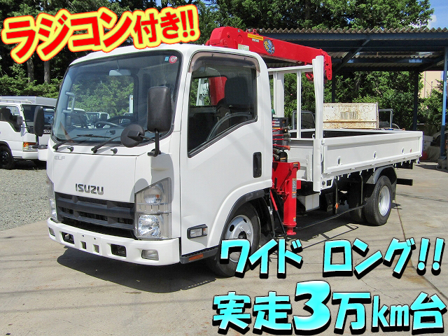 ISUZU Elf Truck (With 3 Steps Of Unic Cranes) TKG-NMR85AN 2012 32,475km