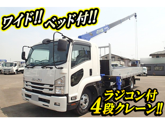 ISUZU Forward Truck (With 4 Steps Of Cranes) TKG-FRR90S2 2018 719km
