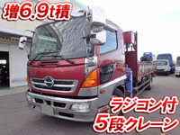 HINO Ranger Truck (With 5 Steps Of Cranes) BDG-FE8JMWA 2007 361,000km_1