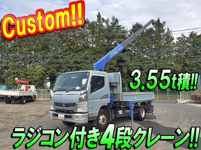 MITSUBISHI FUSO Canter Truck (With 4 Steps Of Cranes) TKG-FEB90 2013 94,507km