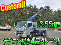 MITSUBISHI FUSO Canter Truck (With 4 Steps Of Cranes) TKG-FEB90 2013 94,507km_1
