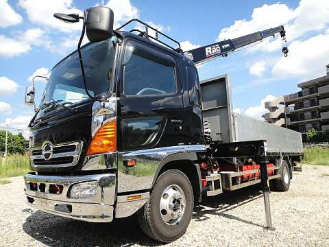 HINO Ranger Truck (With 4 Steps Of Cranes) ADG-FD7JLWA 2006 644,130km