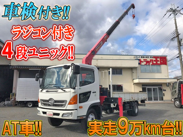 HINO Ranger Truck (With 4 Steps Of Unic Cranes) BDG-FC6JKWA 2011 91,145km