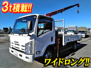 ISUZU Elf Truck (With 3 Steps Of Unic Cranes) TKG-NPR85AR 2012 142,364km_1
