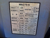 KOMATSU  Wheel Loader WA270-6 2011 14,498h_18