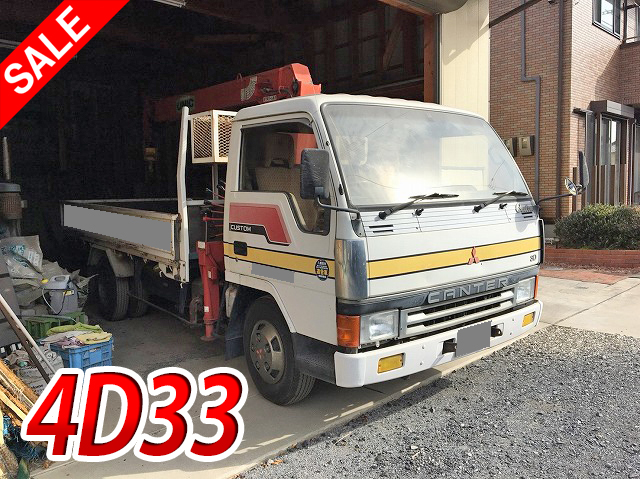 MITSUBISHI FUSO Canter Truck (With 4 Steps Of Unic Cranes) U-FE437E 1990 32,825km