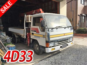 MITSUBISHI FUSO Canter Truck (With 4 Steps Of Unic Cranes) U-FE437E 1990 32,825km_1