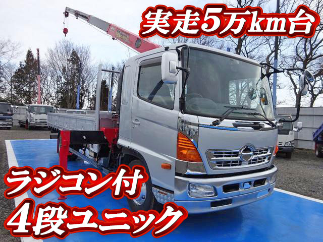 HINO Ranger Truck (With 4 Steps Of Unic Cranes) BKG-FD7JLYA 2010 51,000km