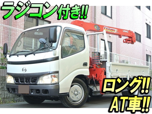 HINO Dutro Truck (With 3 Steps Of Unic Cranes) KK-XZU347M 2003 -