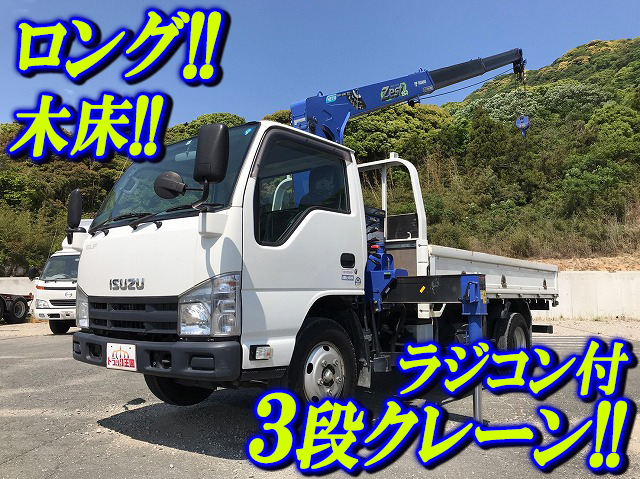 ISUZU Elf Truck (With 3 Steps Of Cranes) TKG-NKR85AR 2014 66,273km