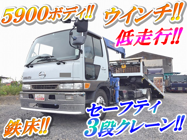 HINO Ranger Safety Loader (With 3 Steps Of Cranes) KC-FC3JLBA 1997 170,641km