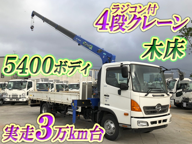 HINO Ranger Truck (With 4 Steps Of Cranes) TKG-FC9JKAP 2013 31,382km