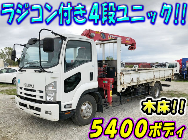 ISUZU Forward Truck (With 4 Steps Of Unic Cranes) TKG-FRR90S1 2013 74,330km