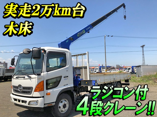 HINO Ranger Truck (With 4 Steps Of Cranes) TKG-FC9JKAP 2013 27,793km