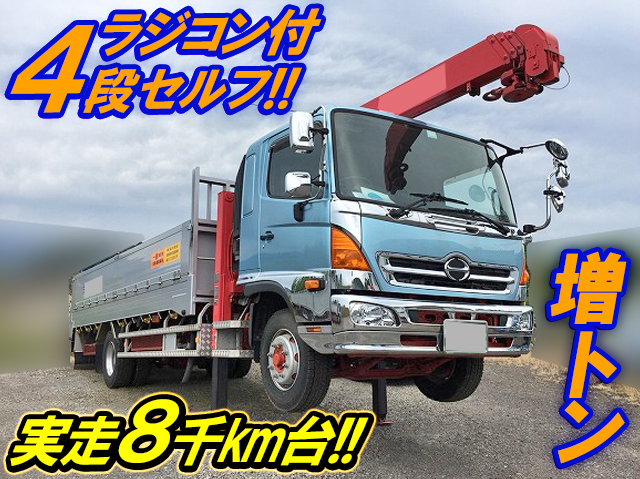 HINO Ranger Self Loader (With 4 Steps Of Cranes) QKG-FE7JMAA 2014 8,100km