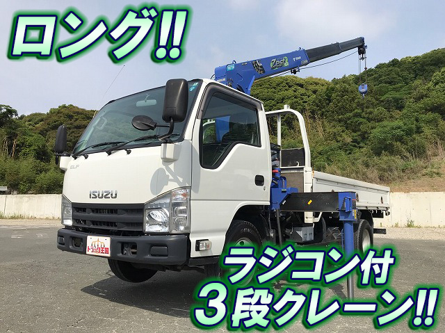 ISUZU Elf Truck (With 3 Steps Of Cranes) TKG-NKR85AR 2014 58,241km