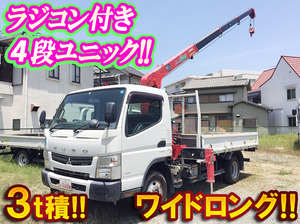 MITSUBISHI FUSO Canter Truck (With 4 Steps Of Unic Cranes) TKG-FEB50 2014 95,061km_1