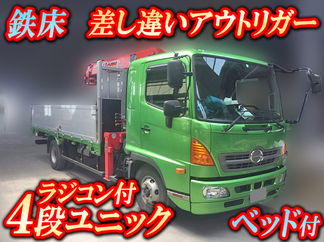 HINO Ranger Truck (With 4 Steps Of Unic Cranes) TKG-FD7JKAA 2015 77,000km