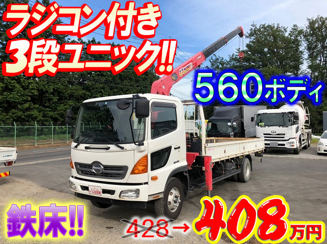 HINO Ranger Truck (With 3 Steps Of Unic Cranes) TKG-FC9JKAP 2012 41,808km