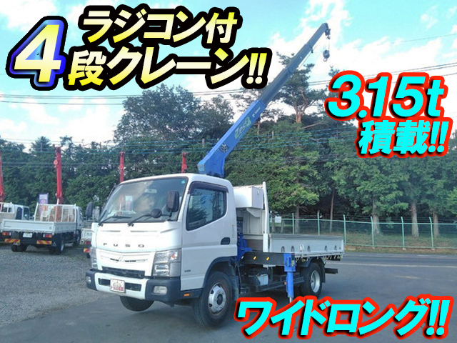 MITSUBISHI FUSO Canter Truck (With 4 Steps Of Cranes) TKG-FEB80 2014 158,735km