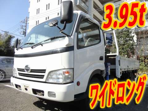 HINO Dutro Truck (With 3 Steps Of Cranes) BDG-XZU414M 2007 165,108km