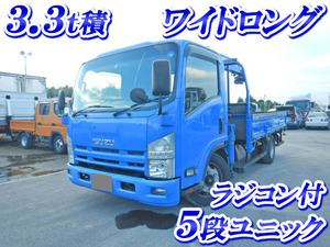 ISUZU Elf Truck (With 5 Steps Of Cranes) BDG-NPR85AR 2008 150,587km_1