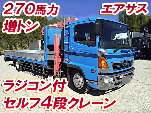 HINO Ranger Self Loader (With 4 Steps Of Cranes) BDG-FE8JPWG 2008 330,000km