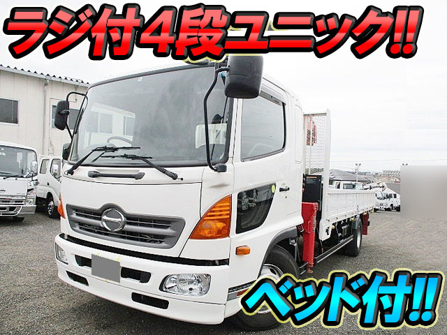 HINO Ranger Truck (With 4 Steps Of Unic Cranes) TKG-FD9JLAA 2014 62,758km
