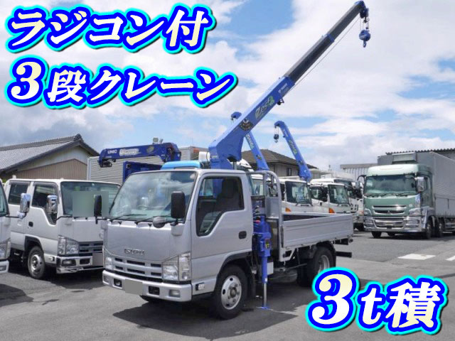 ISUZU Elf Truck (With 3 Steps Of Cranes) SKG-NKR85A 2012 68,000km