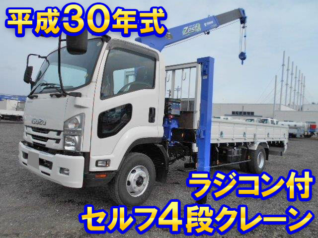 ISUZU Forward Self Loader (With 4 Steps Of Cranes) TKG-FRR90S2 2018 1,271km