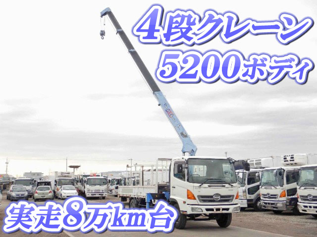 HINO Ranger Truck (With 4 Steps Of Cranes) ADG-FC6JKWA 2006 81,862km