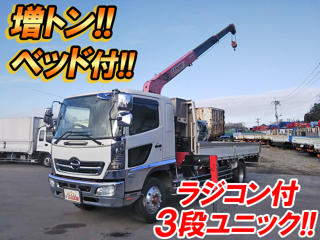 HINO Ranger Truck (With 3 Steps Of Unic Cranes) ADG-FE8JLWA 2006 747,479km