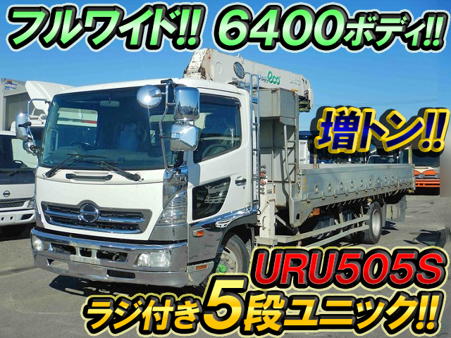 HINO Ranger Truck (With 5 Steps Of Unic Cranes) ADG-FJ7JNWA 2006 343,960km