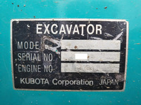KUBOTA  Mini Excavator K-013 1997 1,436.7h_32