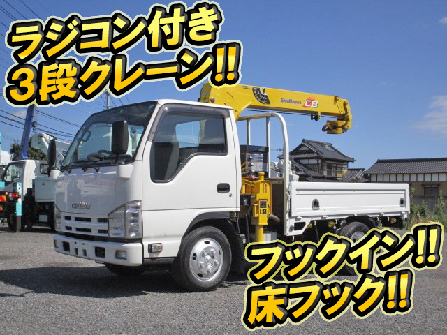 ISUZU Elf Truck (With 3 Steps Of Cranes) BKG-NKR85A 2011 217,835km