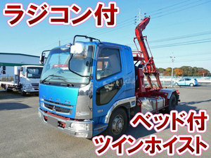 MITSUBISHI FUSO Fighter Container Carrier Truck PDG-FK61F 2008 547,333km_1