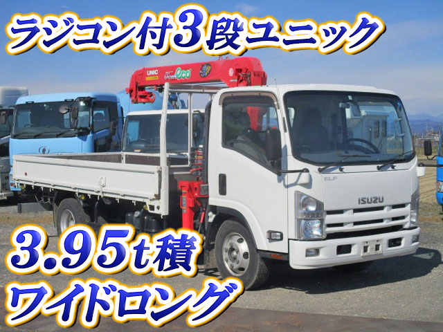 ISUZU Elf Truck (With 3 Steps Of Unic Cranes) SKG-NPR85YN 2013 57,689km