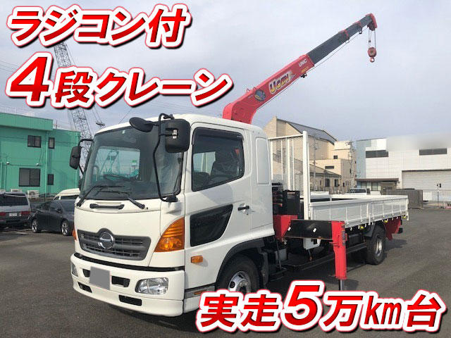HINO Ranger Truck (With 4 Steps Of Unic Cranes) TKG-FD9JLAA 2014 59,782km